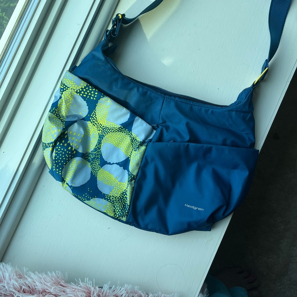 Hedgren Blue and Green Women's Bag